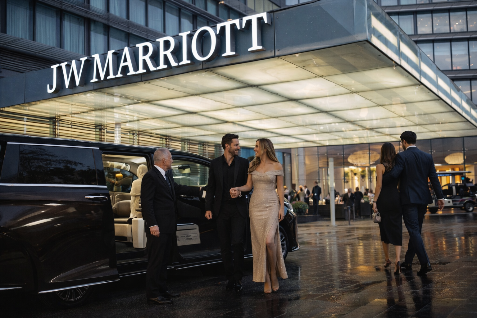 Chauffeur service at night